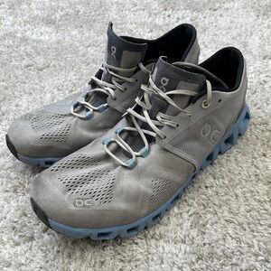 On Cloud X 2 Helion Running Shoes Mens Size 11.5 Swiss 99038 Alloy/Niagara